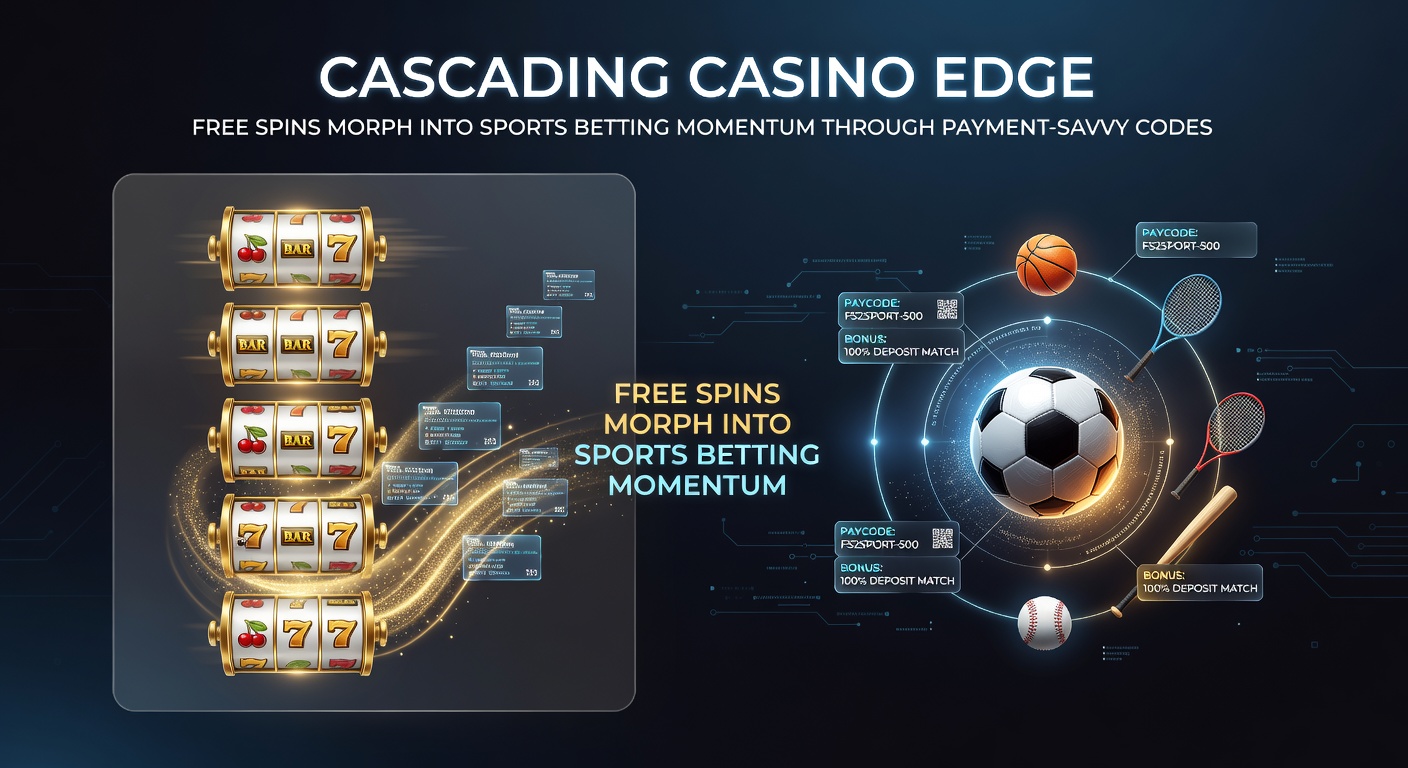 Voorbeeld van een casino interface waar free spins winsten direct linken naar sportweddenschap odds, met betaalopties zichtbaar