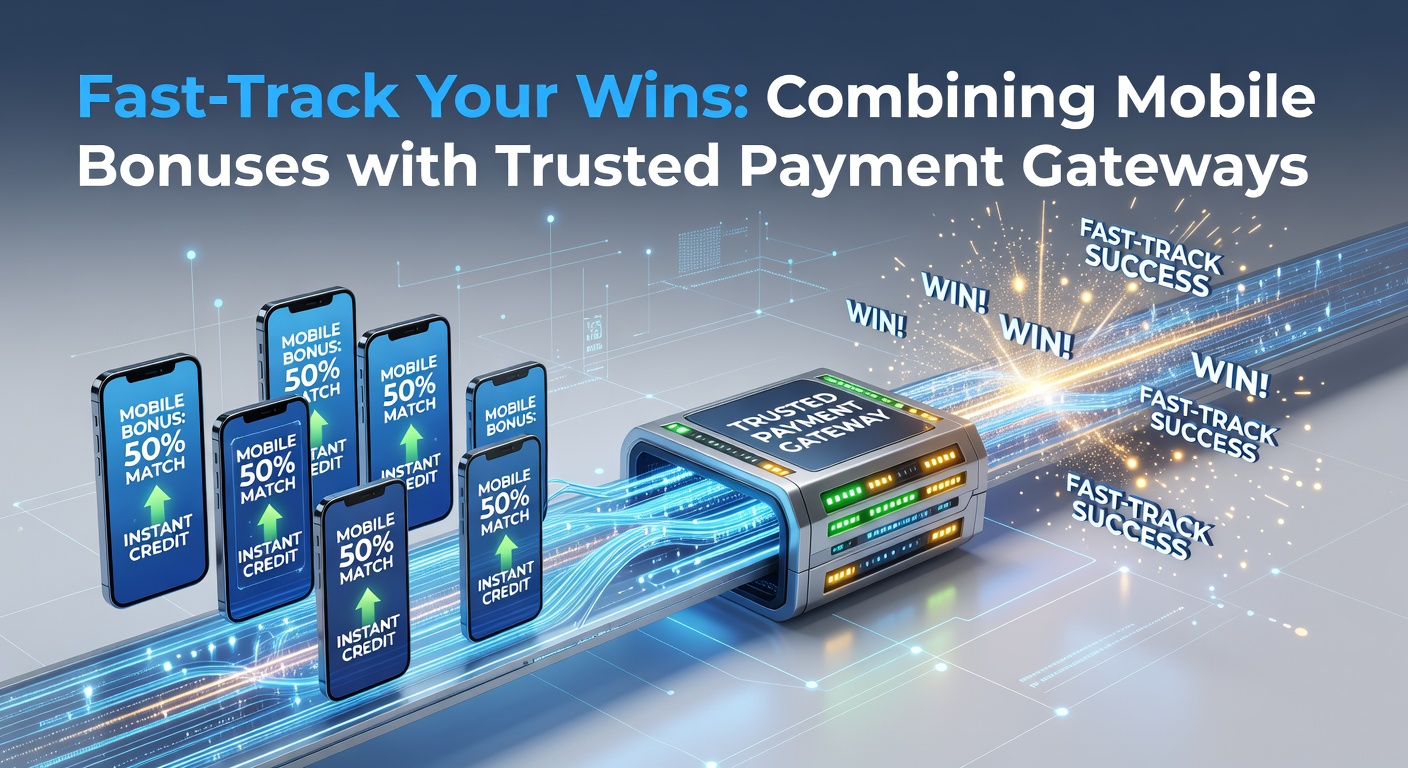 Smartphone met online casino app en betaaliconen op scherm, illustrerend snelle mobiele transacties en bonussen