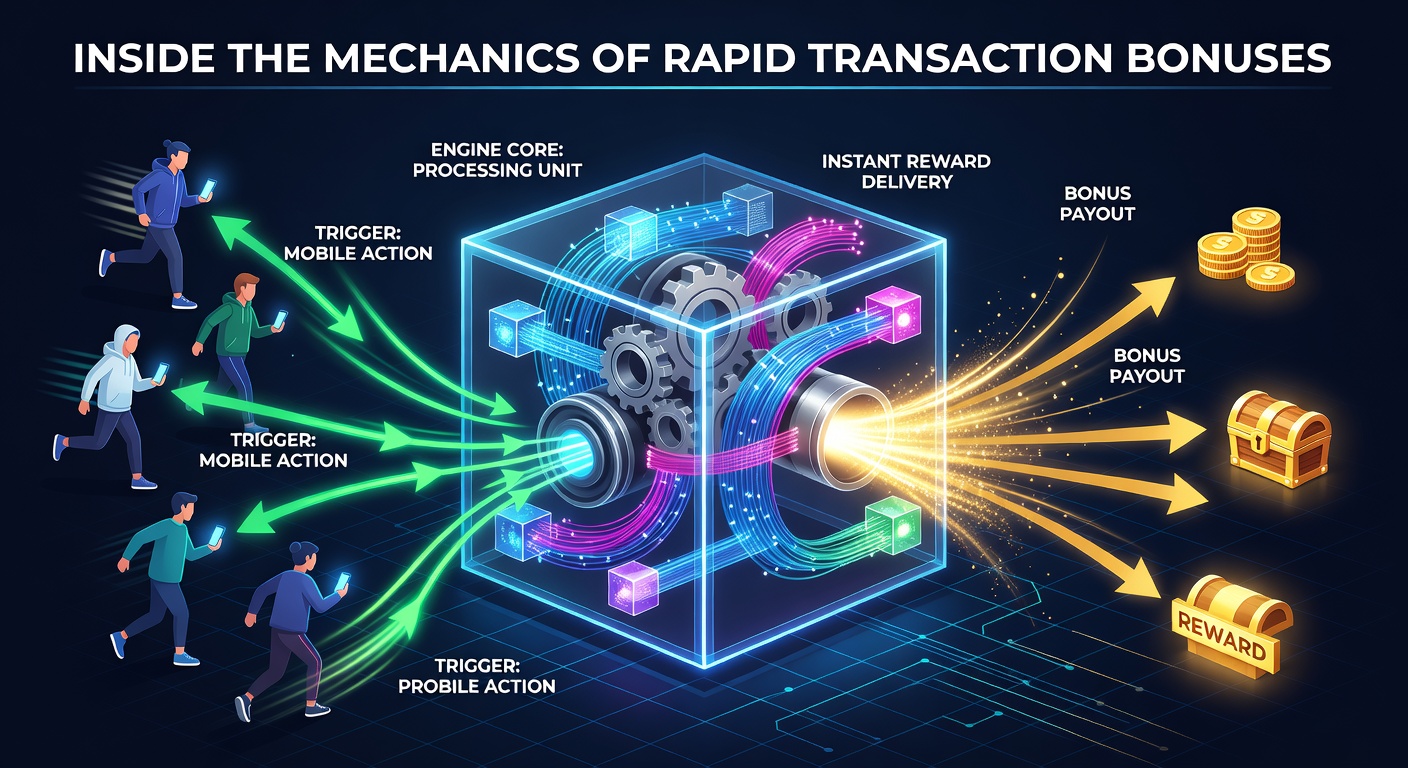 Diagram van realtime bonusverwerking via mobiele e-wallets