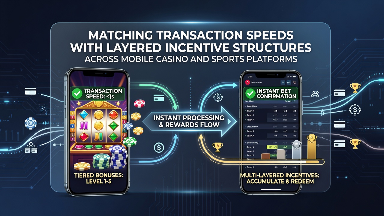 Mobiele casino- en sportplatforms met snelle transacties en gelaagde bonussen