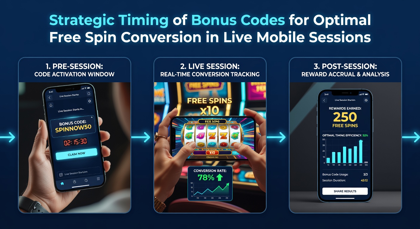 Live mobiele sessies met free spins en bonus timing