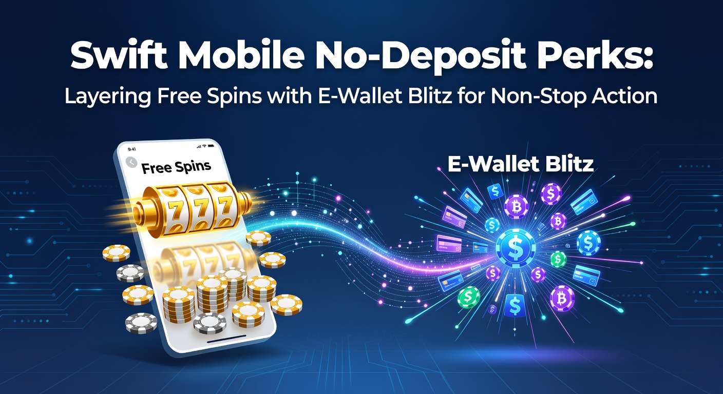 Mobiele interface met free spins en e-wallet opties op een casino-app, klaar voor snelle actie