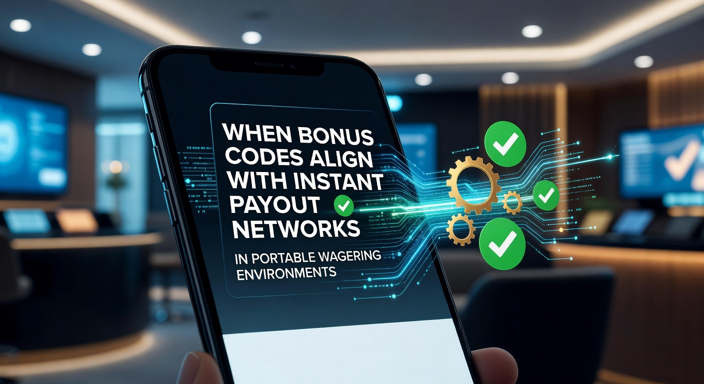 Mobiele gokapp met bonuscode en snelle uitbetaling op smartphone scherm